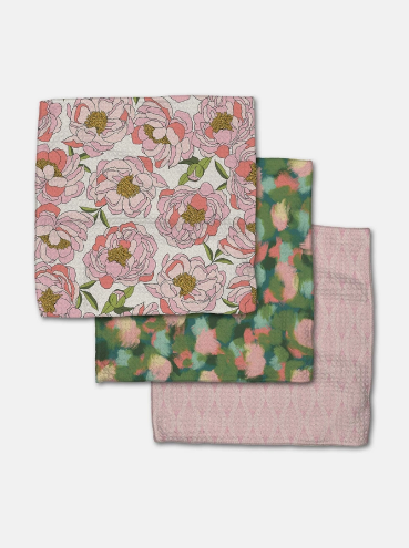 Peony Dishcloth Set