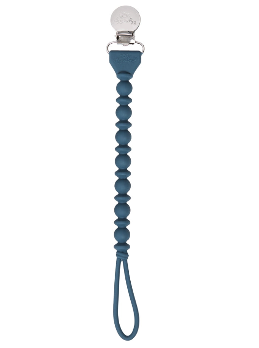 Navy Pacifier Clip