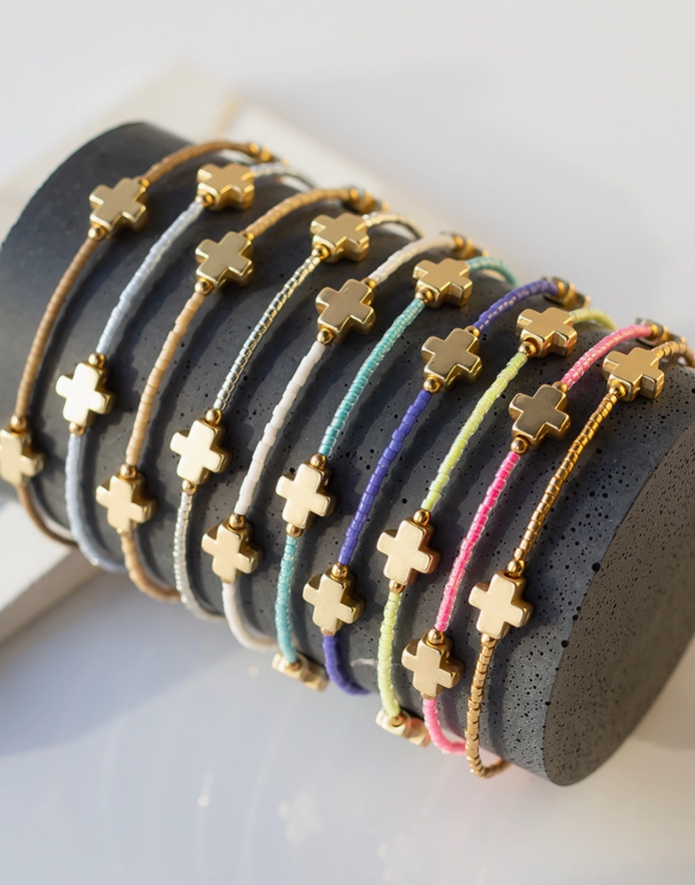 Lavender Cross Bangle
