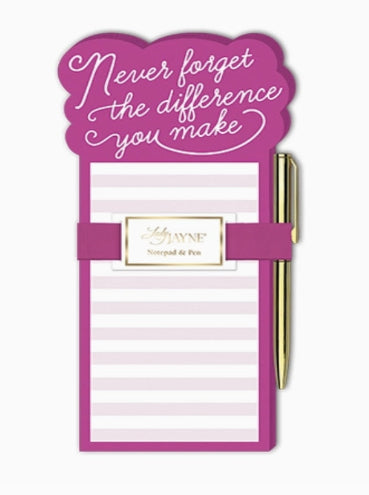 Make a Difference Notepad with Pen