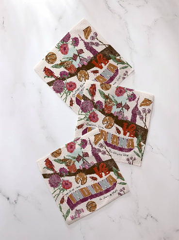 Greetings From Indiana Dishcloth Set