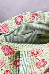 Mint Quilted Tote