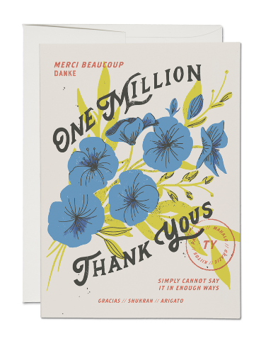 One Million Thank Yous Card