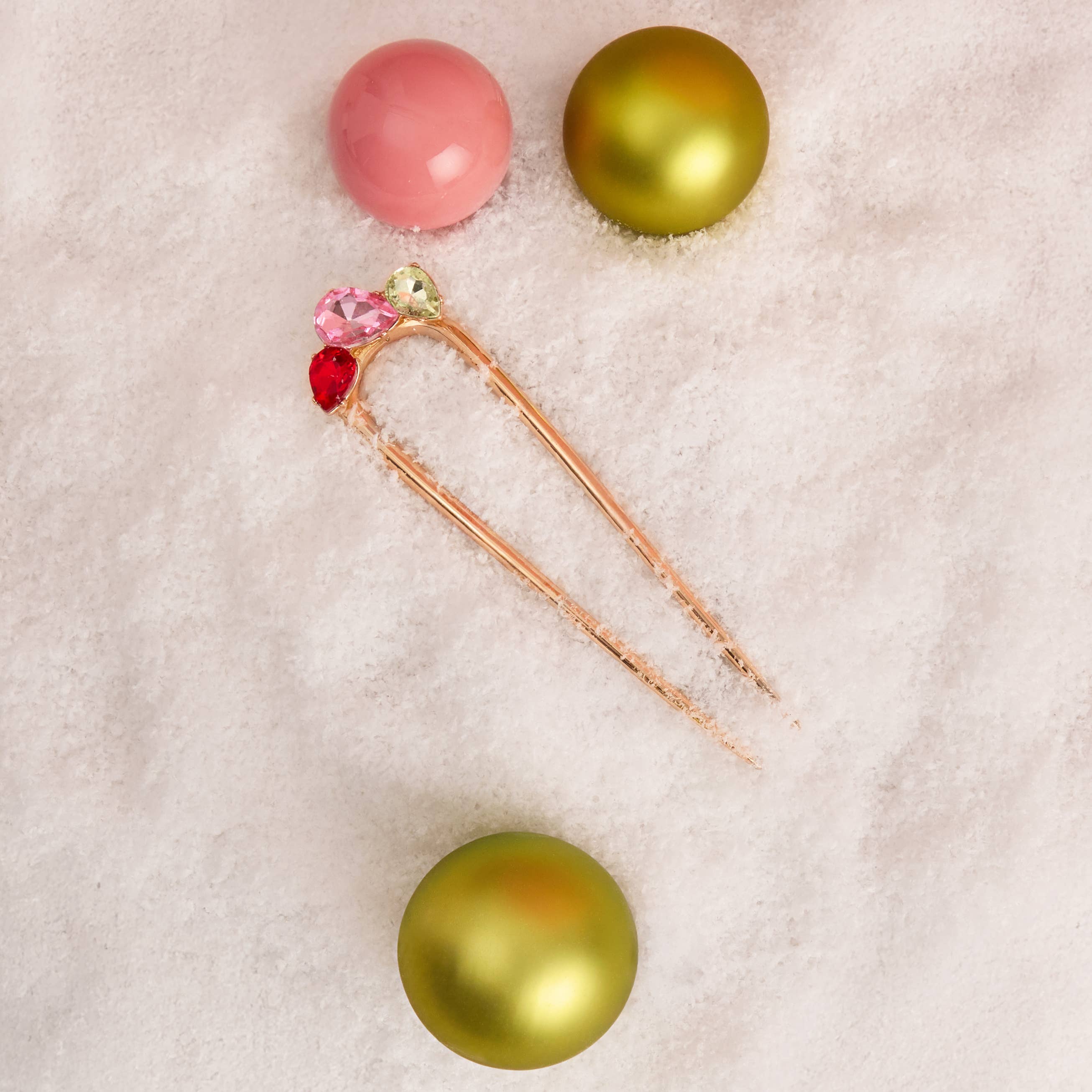 Gemstone French Hair Pin