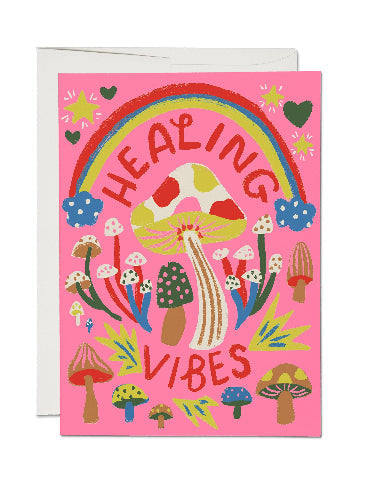Healing Vibes greeting card