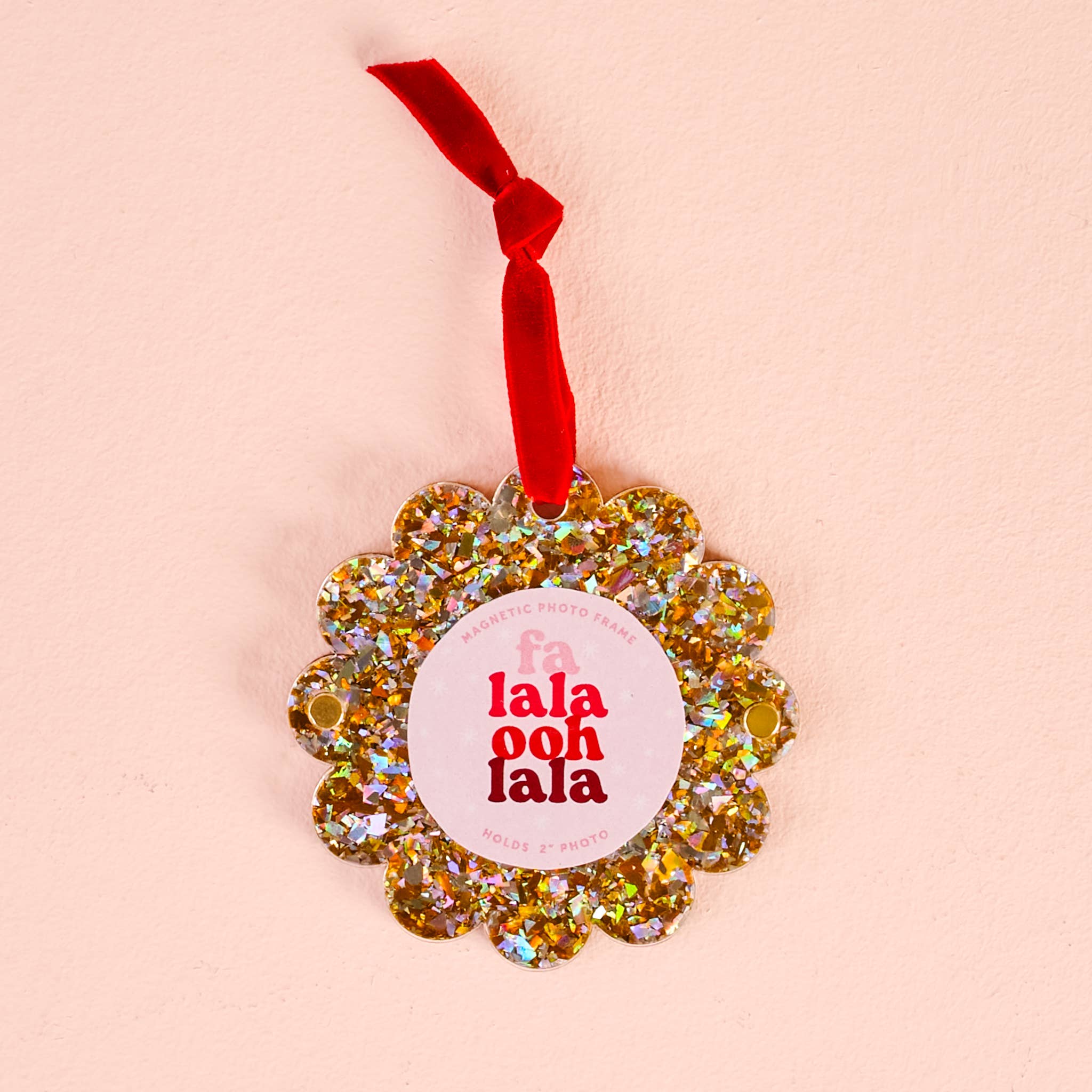 Gold Glitter Picture Frame Ornament