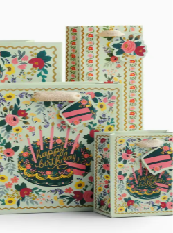 Floral Cake Gift Bag
