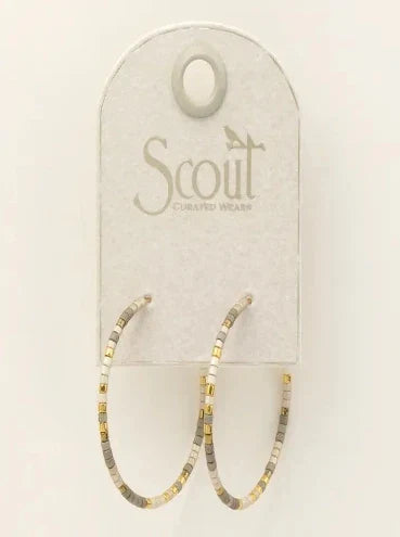 Pewter Small Hoop Earring