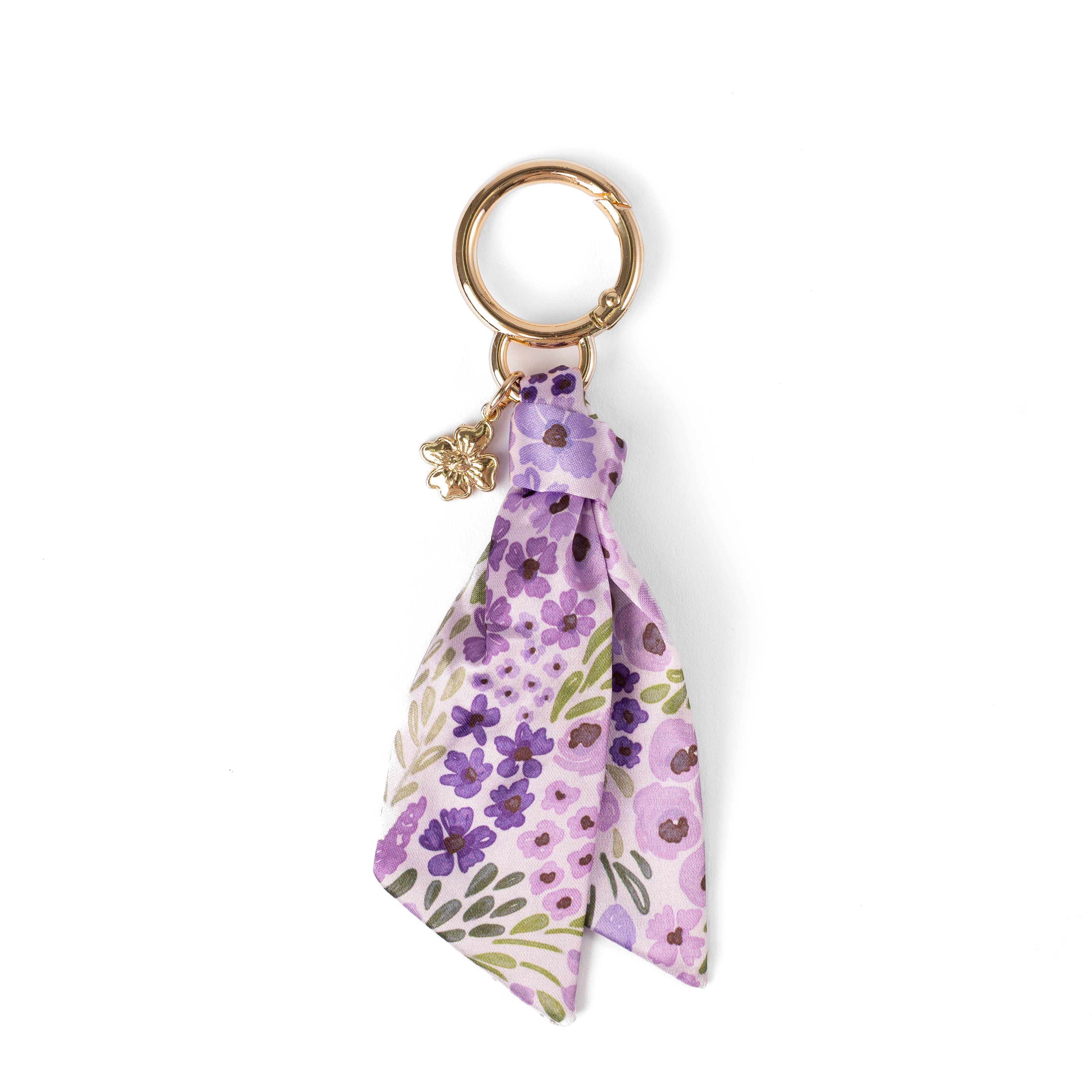 Floral Satin Keychain