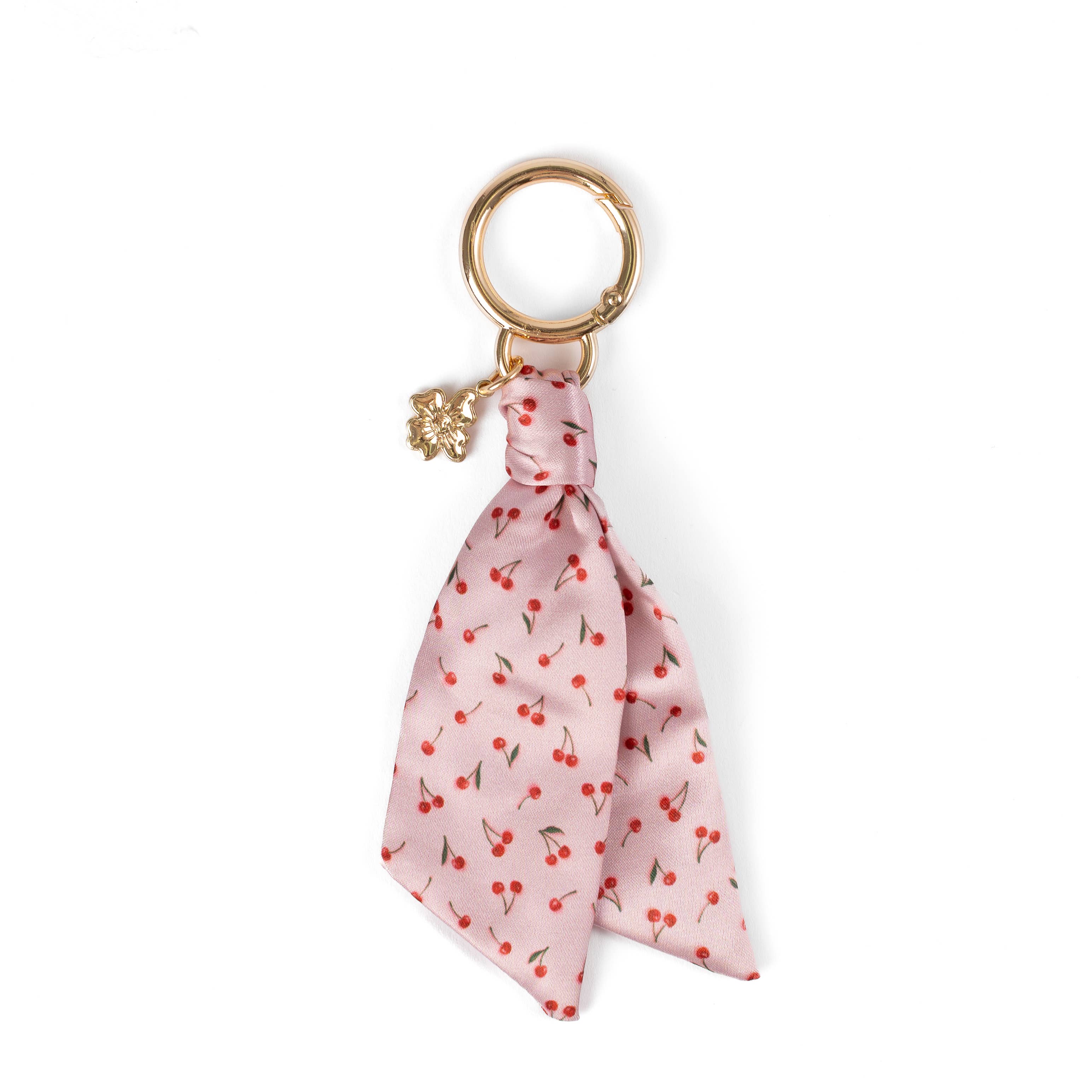 Floral Satin Keychain