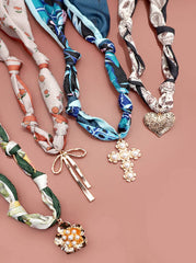HANDMADE SCARF CHARM NECKLACE