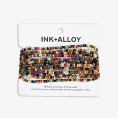 Jewel Tone 10 Strand Stretch Bracelets
