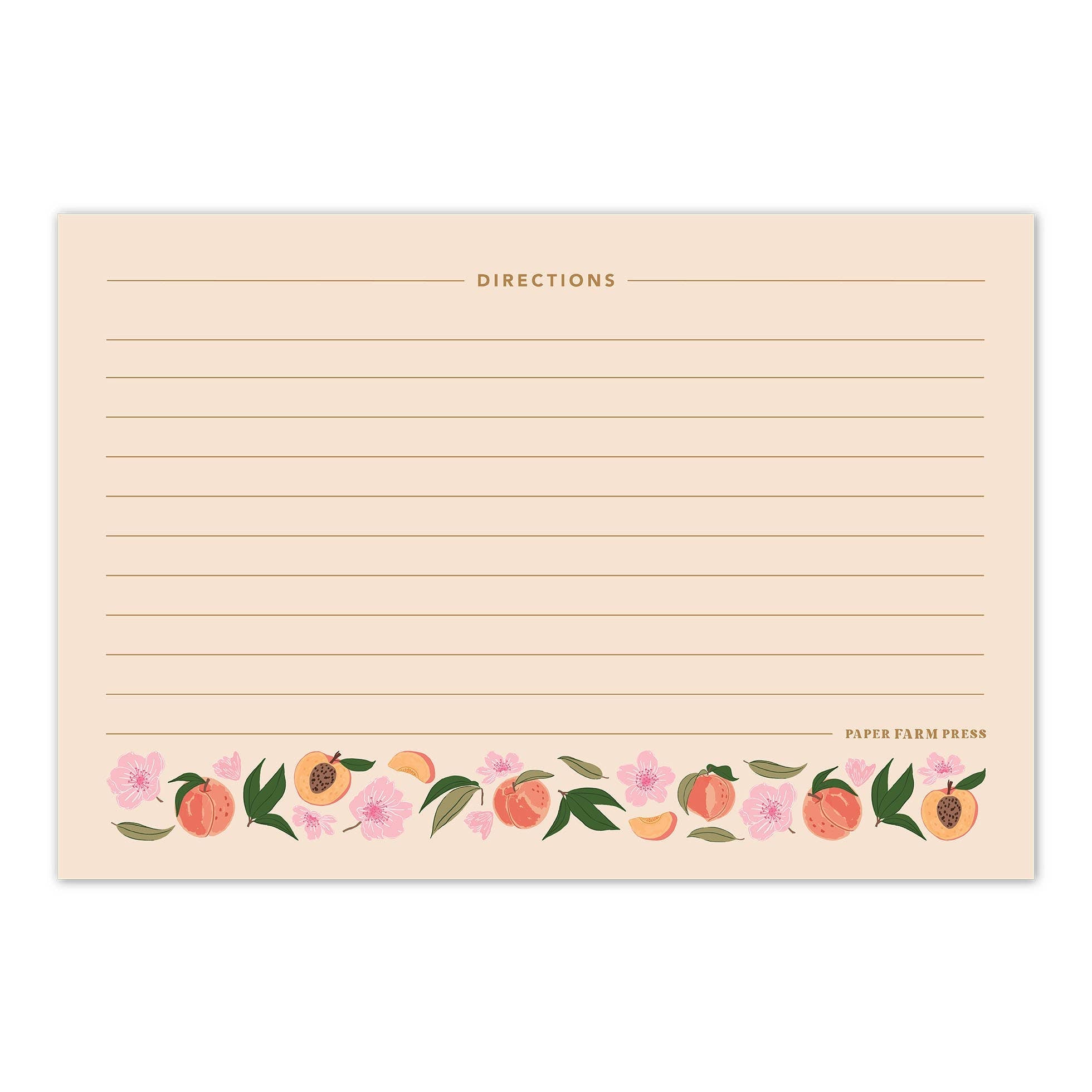 Peach Blossom Tin Recipe Box