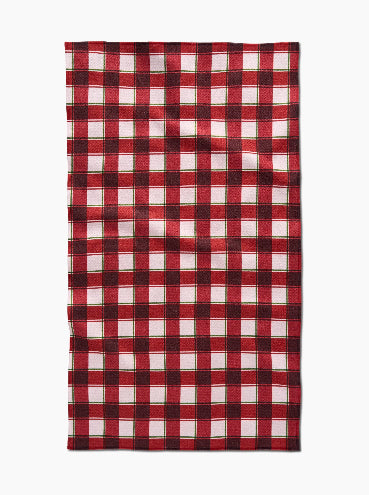 Jingle Plaid Tea Towel
