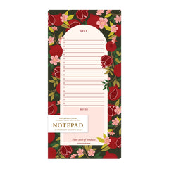 Pomegranate Market List Notepad