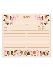 Peach Blossom Recipe Cards - Set of 50