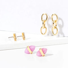 Pink Tourmaline Earrings