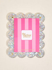 Mini Picture Magnet–Silver Glitter
