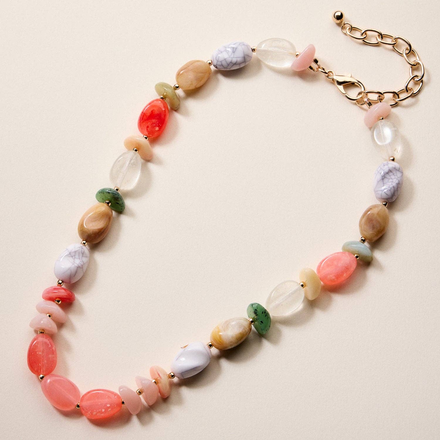 Organic Resin Bead Necklaces