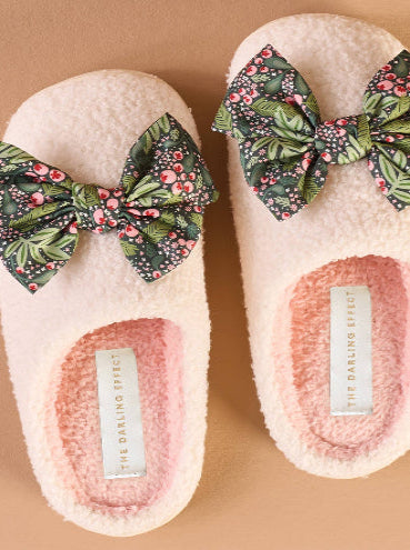Jolly Sprig Fuzzy Slippers
