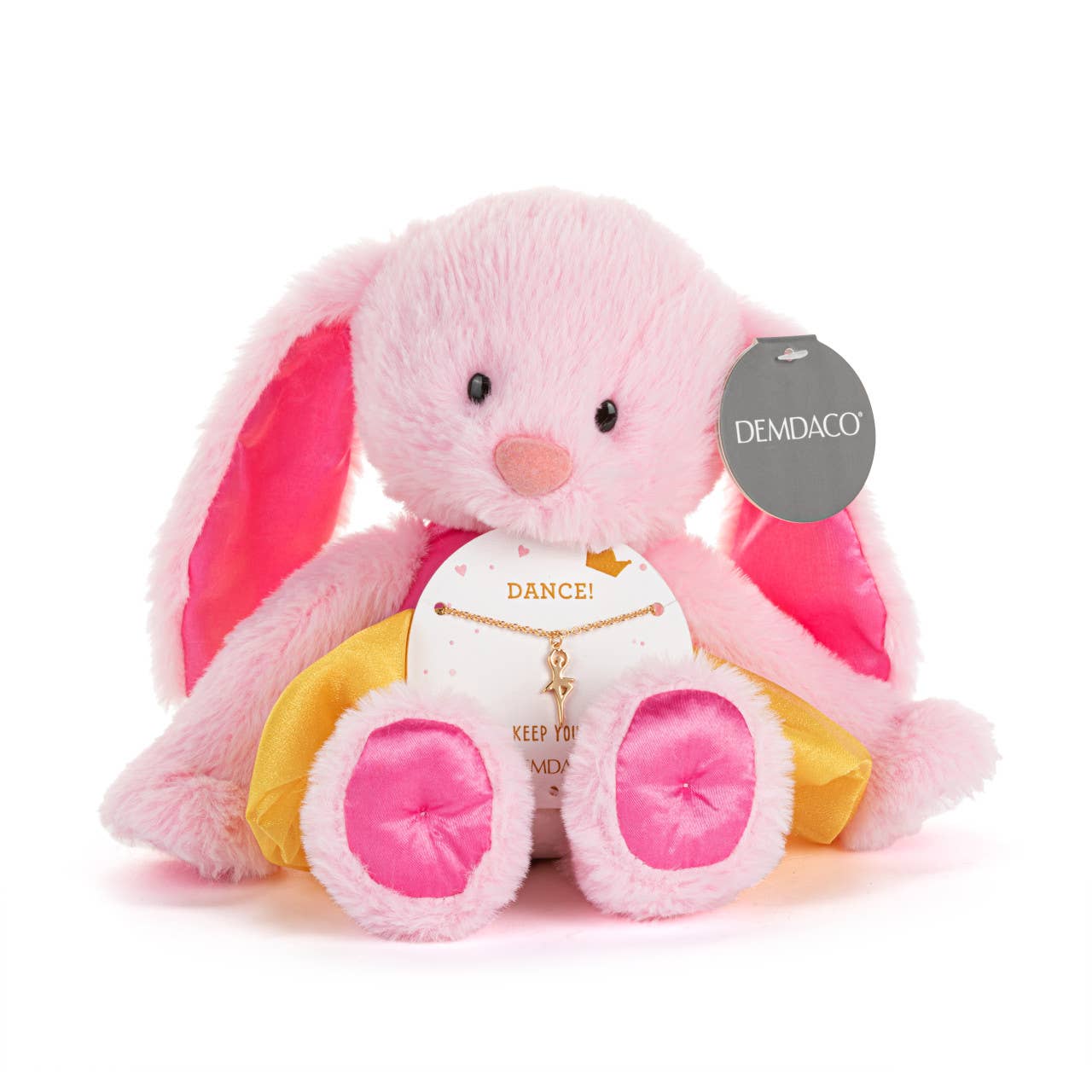 Pink Bunny & Dance Necklace