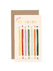 Proud of You Pencils Greeting Card