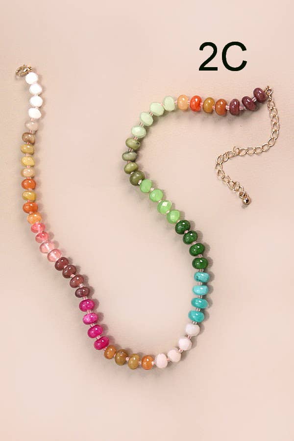 NATURAL AGATE GLASS Necklace