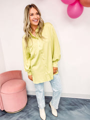 Limeade Slushy Button Down