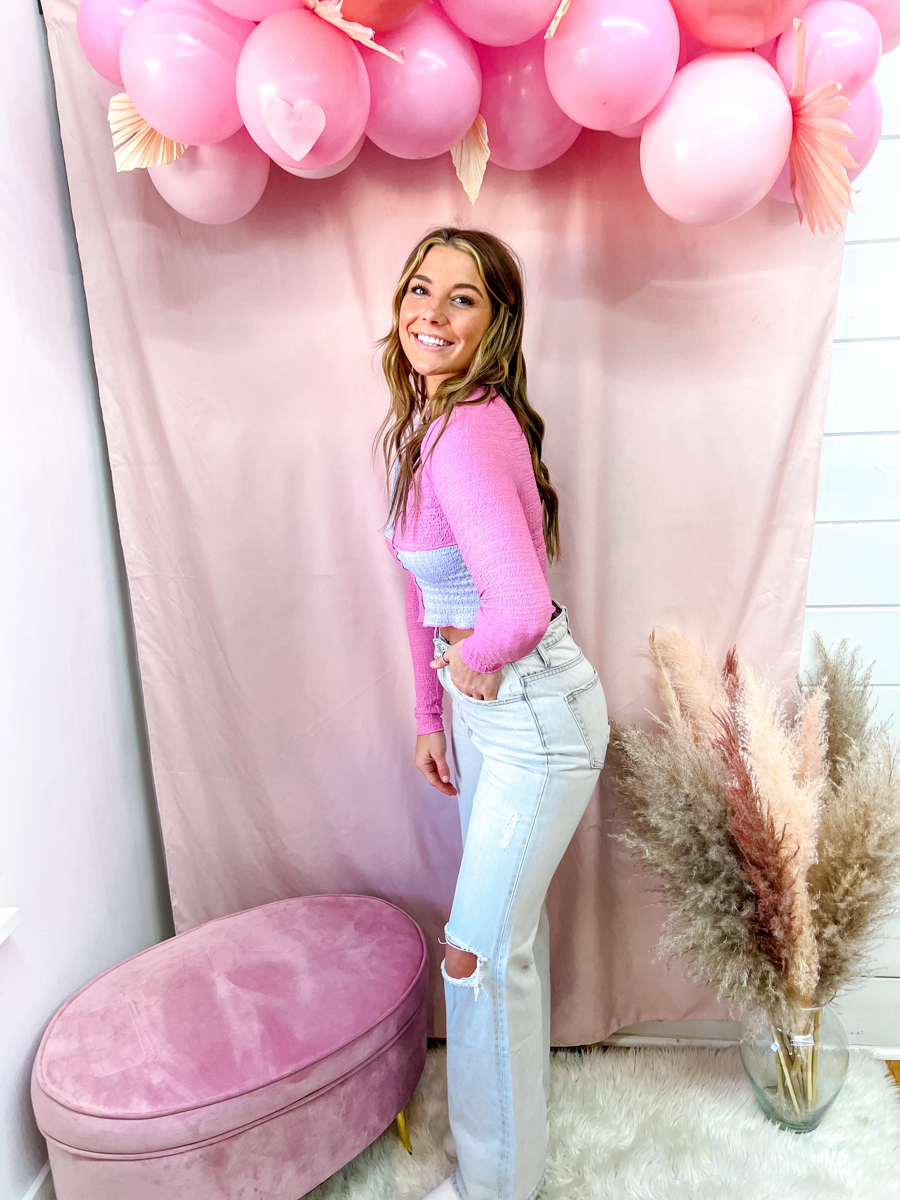 Pink Pixie Crop