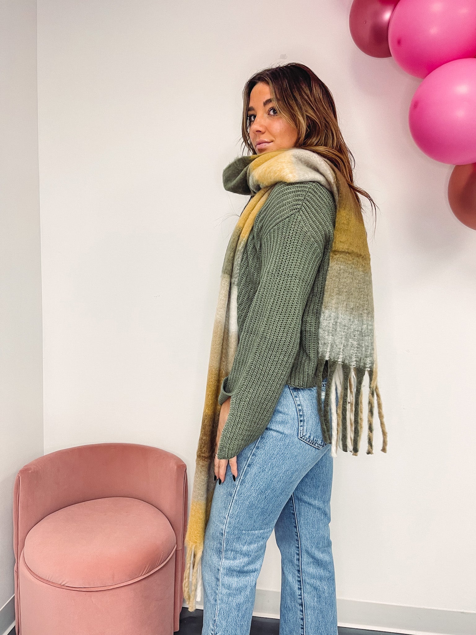 Out & About Gold Scarf