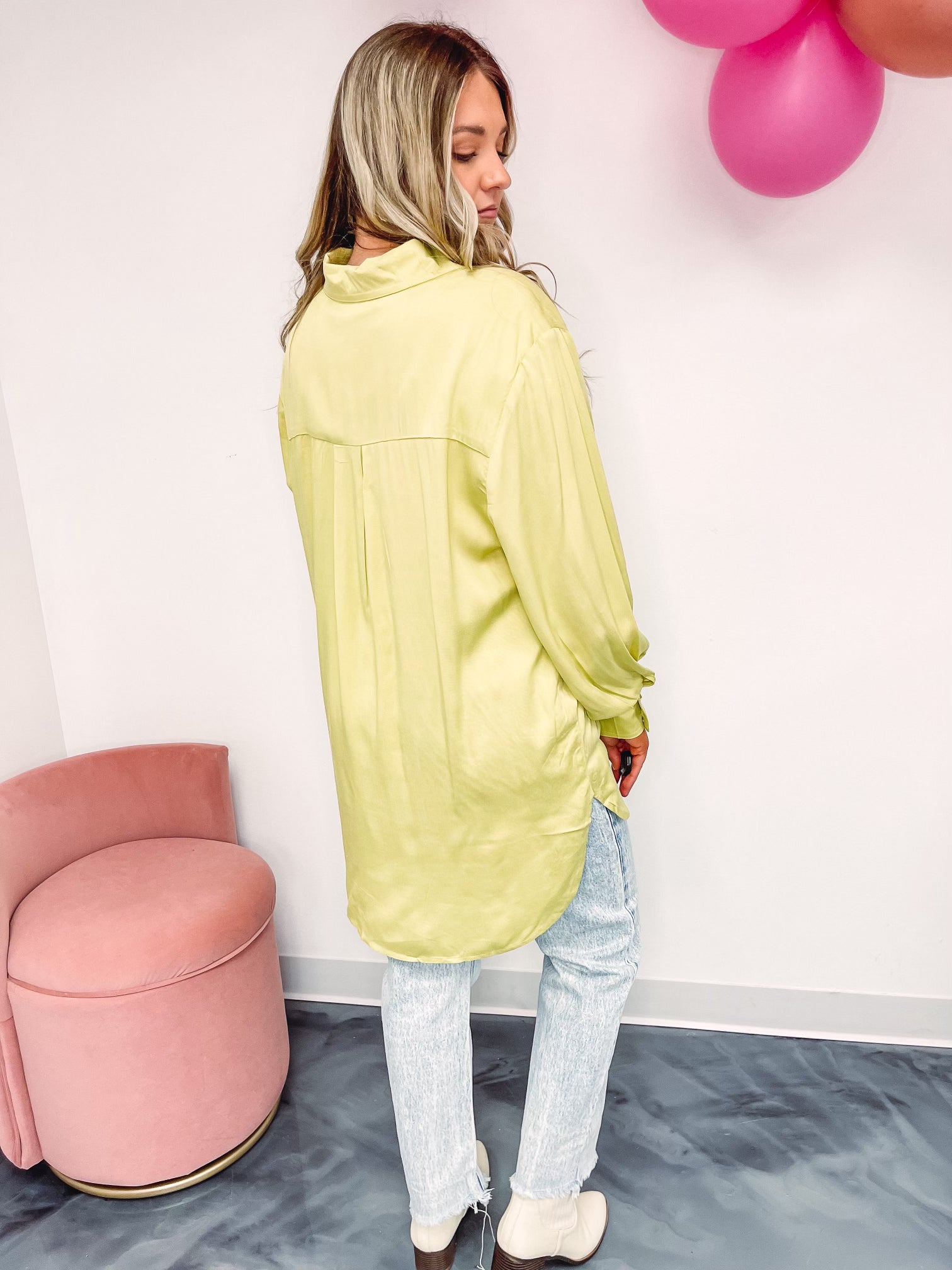 Limeade Slushy Button Down