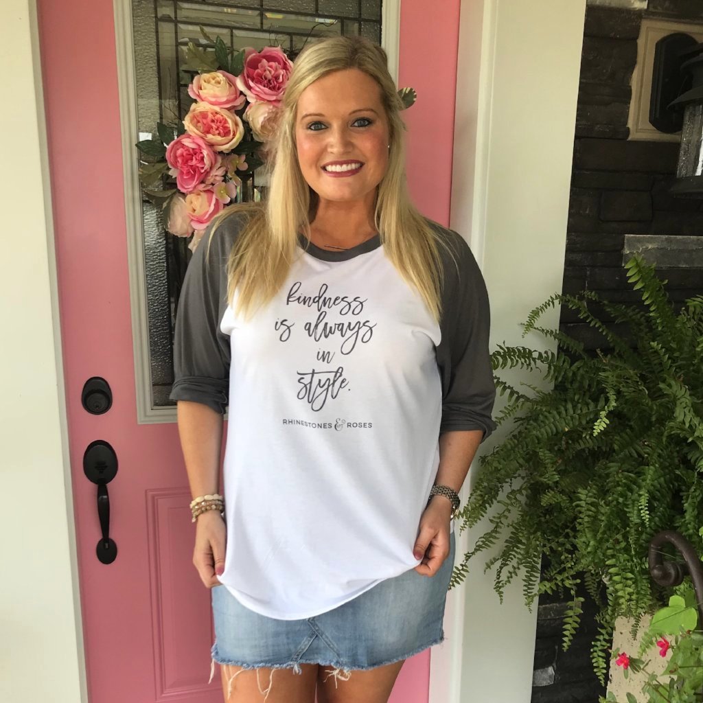 Kindness is Always in Style Baseball Top