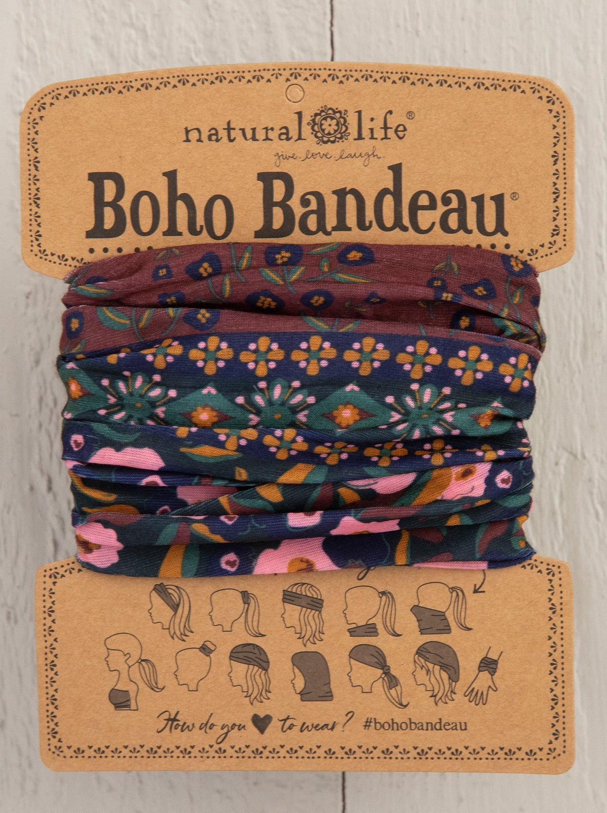 Natural Life Wine Flower Bandeau